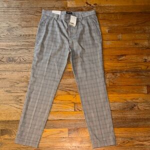 H&M Men's Gray Plaid Pants